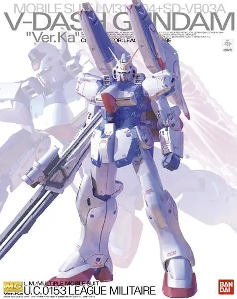 Bandai Gundam 1/100 мг V DASH GUNDAM VER. Мобильный костюм KA сборные модели наборы аниме фигурки