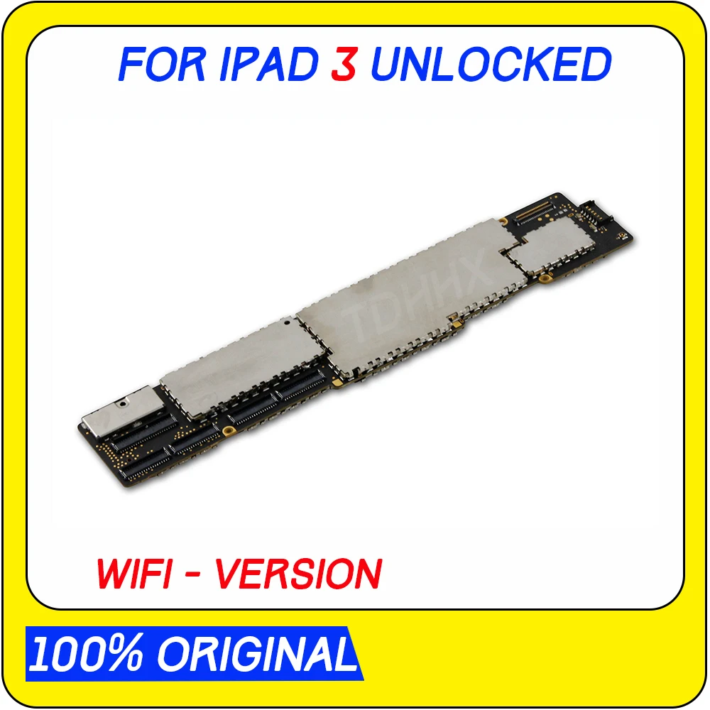 

A1403 / A1416 or A1430 Mainboard for ipad 3 Motherboard Full Chips,Original unlocked for ipad 3 Logic board,No iCloud