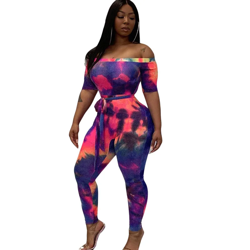 

Summer new women's tight bodysuit sexy word collar color hollow backless straps jumpsuit trousers fashion pencil pants