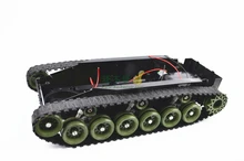 DIY 85 Light shock absorption Plastic Tank Chassis with Rubber Crawler belt Tracked Vehicle Big Size