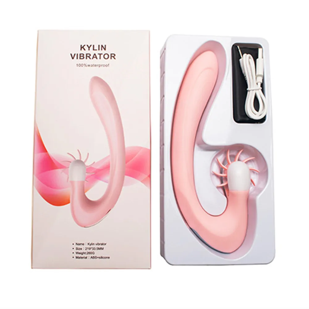 20 Speed Famale Kylin Vibrator Rotating Heating Tongue G Spot Dildo Clitoris Stimulator USB Adult Sex Toys for Women Masturbator (8)