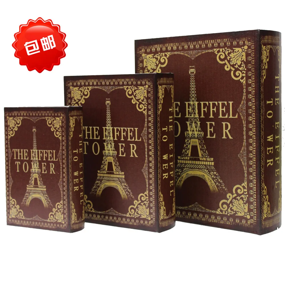 الأوروبية الحديثة الرجعية محاكاة دراسة كتاب وهمية الكتاب التصوير الدعائم الكتاب خزانة الديكور مربع صندوق تخزين الديكور