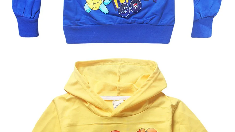 Свитер с капюшоном для детей футболка с рисунком покемона рубашка для детей топы для девочек футболка для девочек футболка для мальчиков костюм