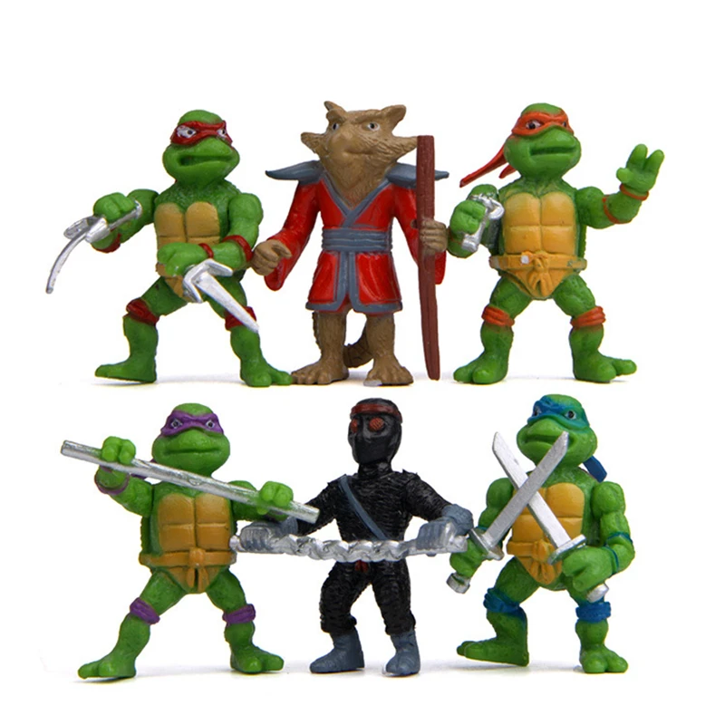 

Cartoon Ninja Turtle Actions Figure 6PCS Mini Ninja Turtles Doll Gifts For Children Fashion Tartaruga Ninja Anime Figure Toys