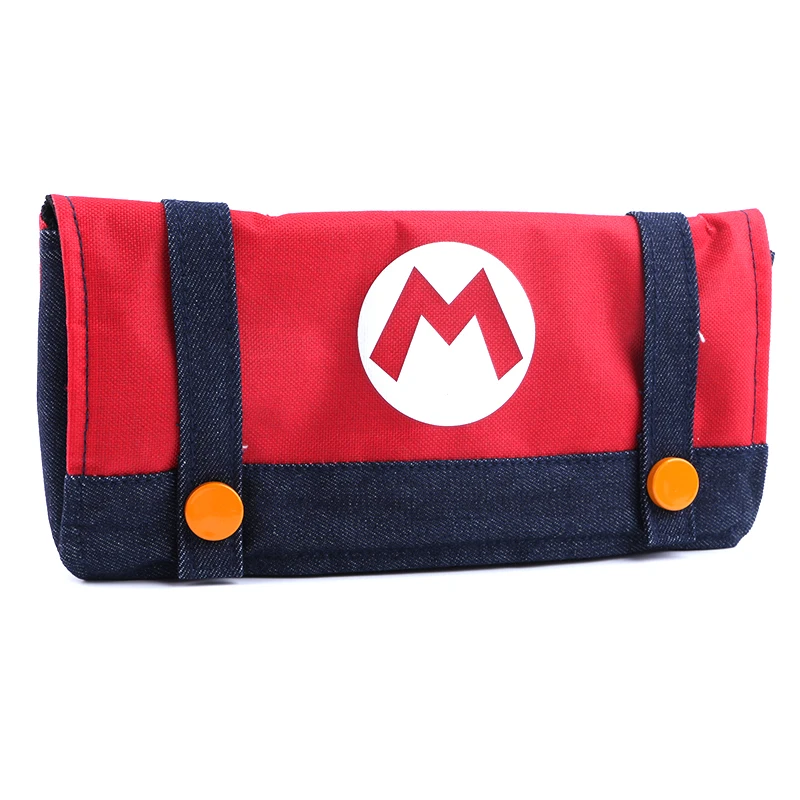 

for NS Switch Stylish Travel Case Pouch Super Mari Edition for Nintend Switch Protective Practical Storage Bag Magnetic buckle