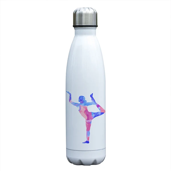 17 унций Изолированная бутылка для воды с двойными стенками Вакуумная бутылка из нержавеющей стали герметичная сохраняет горячие и холодные напитки уникальная бутылка для йоги - Цвет: D