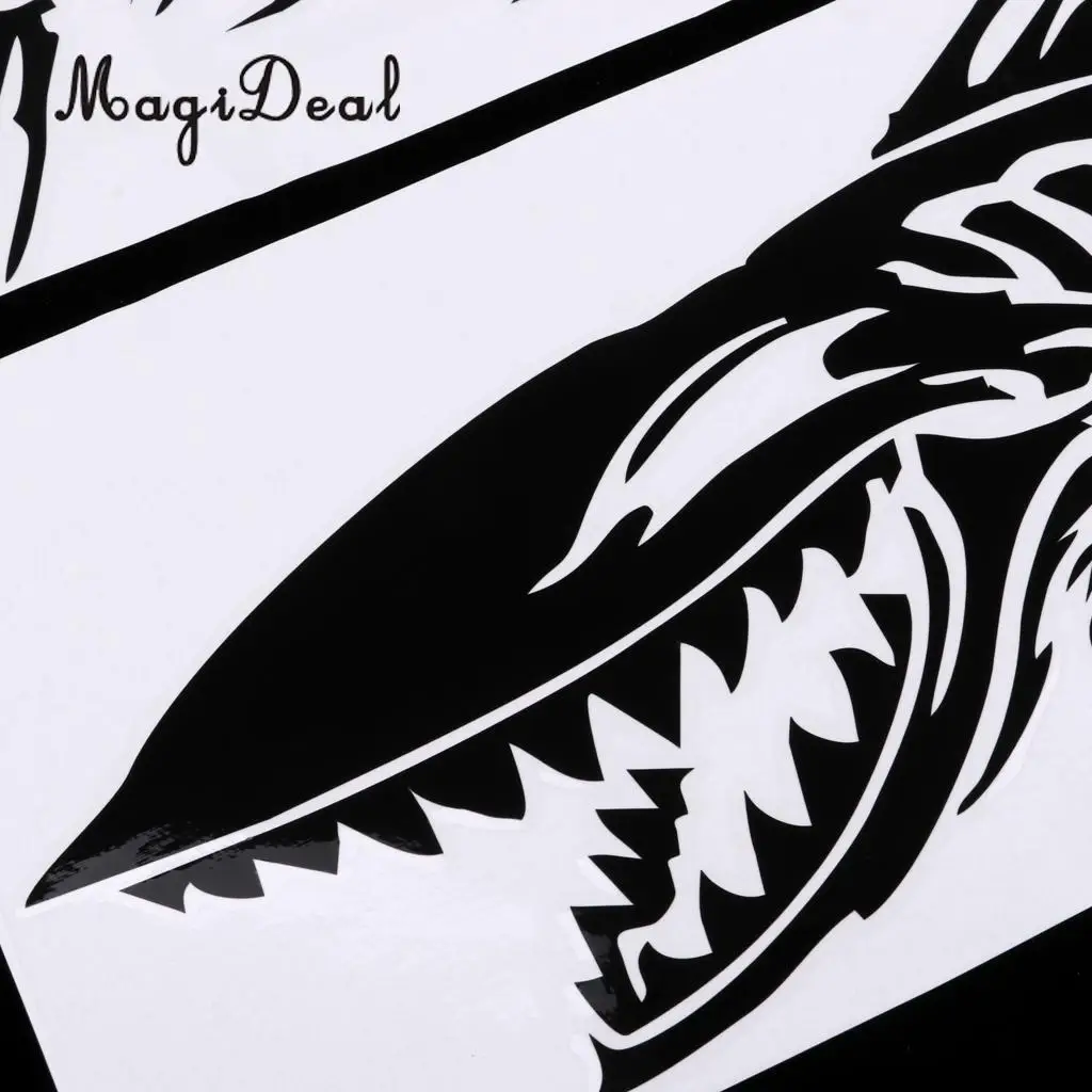 2Pcs Durable Large Skeleton Fish Bone Stickers Decals for Kayak Canoe Fishing Boat Dinghy Car Truck Window Graphics Accessories