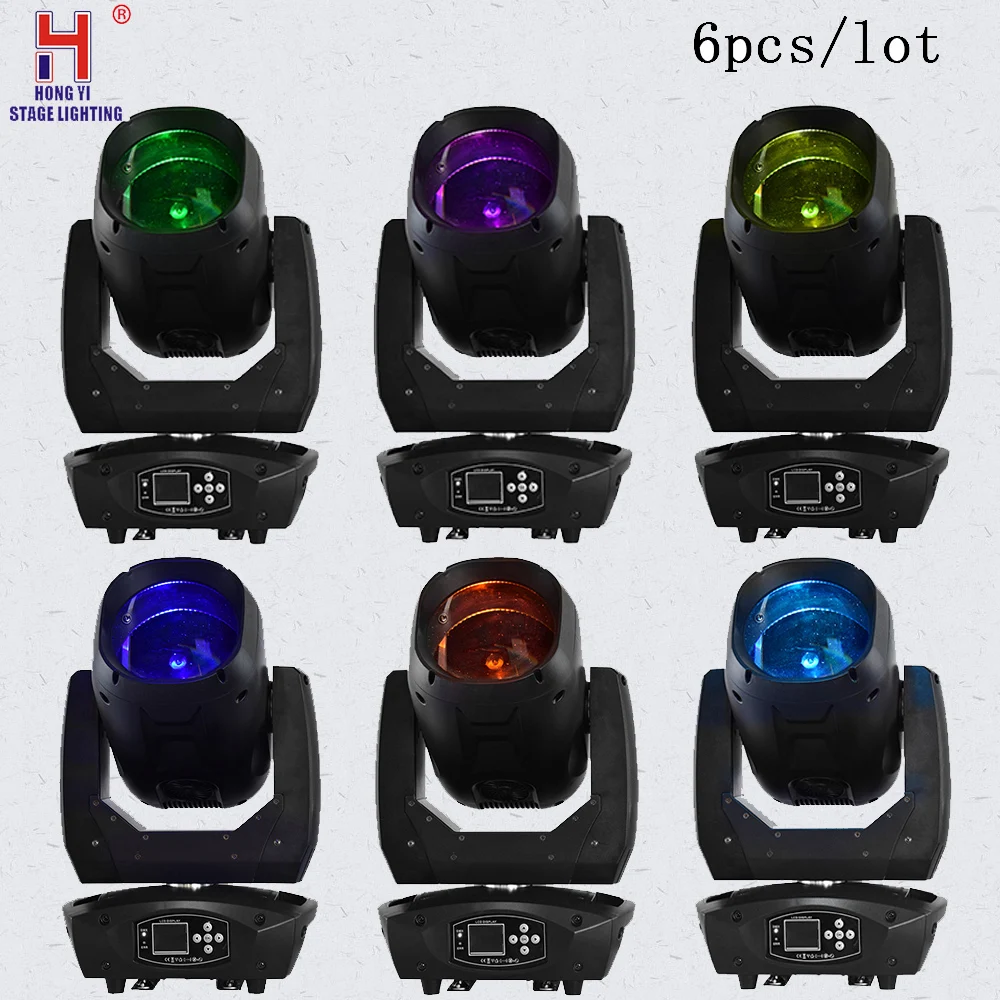 

LED 80w Moving Head beam light prism gobos colors mixing effect dmx controller high brightness for dj stage light 6pcs/lot