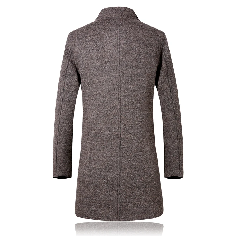 Mince 3xl Arrivée Unique Décontractée Solide S Noir cameo Chaud Coton brown Tranchée Style Manteaux Laine Hommes Boutique Bouton De D'affaires Nouvelle Manteau D92EHI