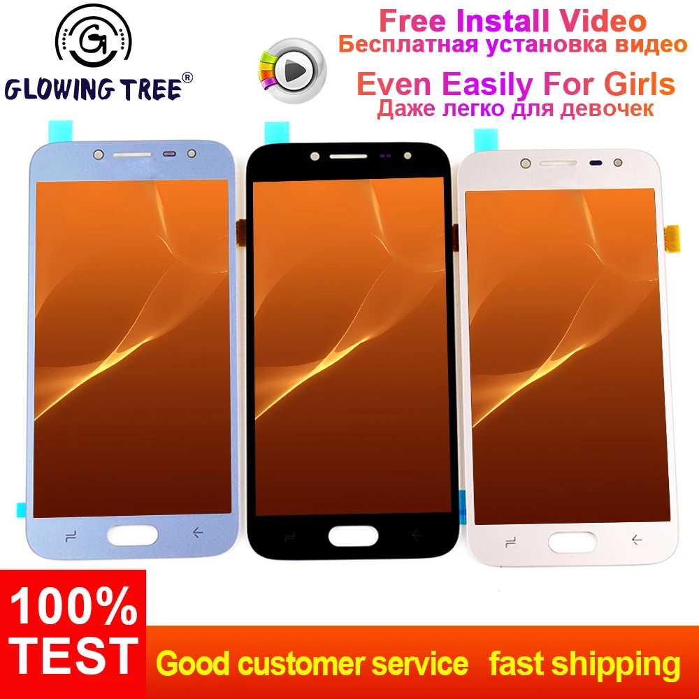 

J250f LCD Adjustable For Samsung Galaxy J2 Pro 2018 J250 J250F J250M J250H Touch Screen Digitizer + LCD Display Monitor Assembly