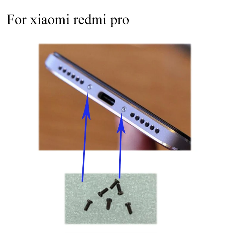 Док-соединитель Нижние Винты для xiaomi redmi pro Redmipro запасные части ремонта |