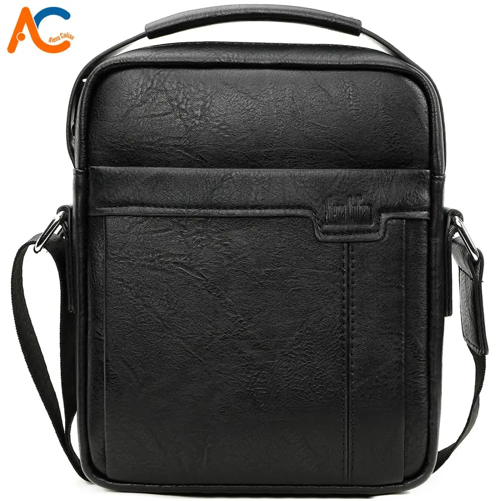 

Alena Culian Famous Brand Men Vintage Leather Travel Side Bags Luxury Men's Sling Shoulder Bag Casual Small Buisness Men Handbag