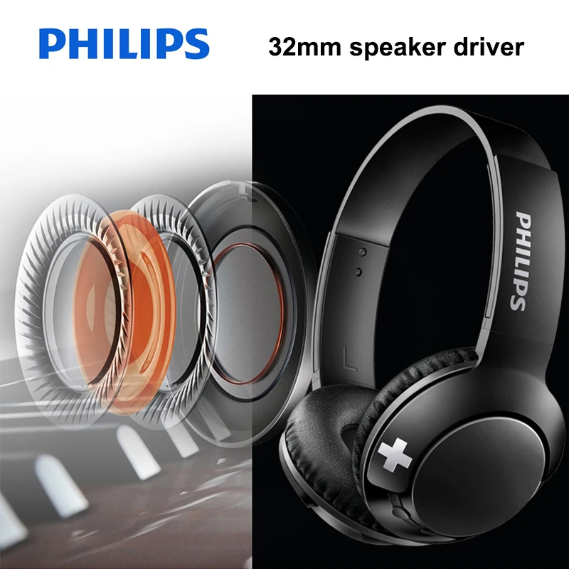 Гарнитура Philips Bluetooth наушники беспроводные наушники SHB3075 громкость с микрофоном управление для Galaxy Note 8 XiaoMI Hua Wei