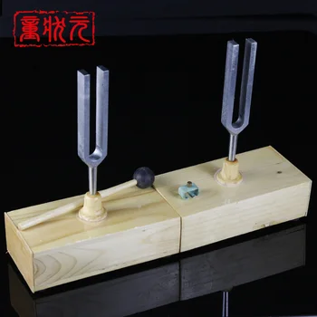 

Resonant tuning fork 440hz wooden tuning fork teaching physical acoustics experimental instrument resonance box