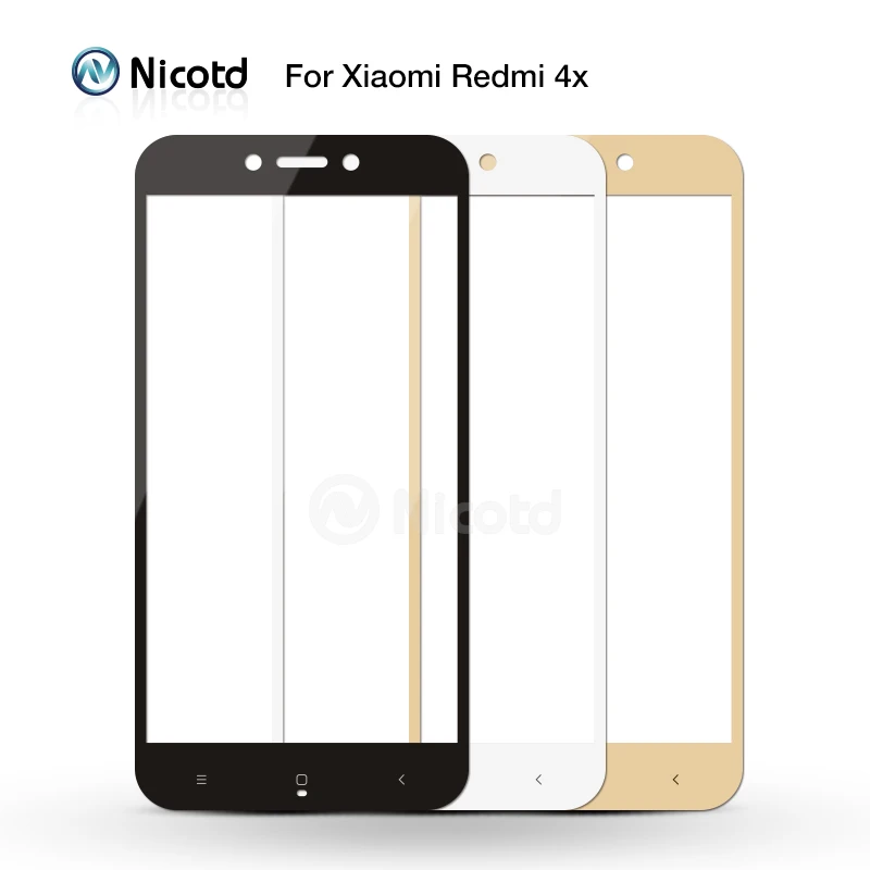 

10Pcs/Lot Full Cover Tempered Glass For Xiaomi Redmi 4X Mobile Phone 5.0" Anti-Explosion Safety Screen Protector Glass Film