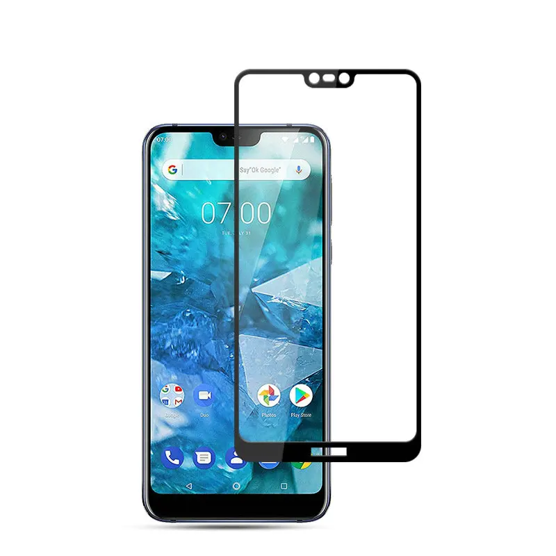 Для Nokia 7 1 TA-1085 Закаленное стекло протектор экрана для TA-1095 TA-1096 TA-1100 Полный крышка