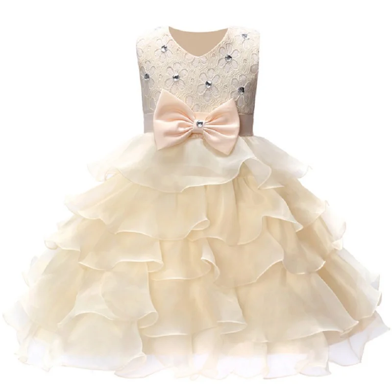 

Flower Girls Petals Princess Dresses Kid Elegant Dress Pageant Wedding Dresses