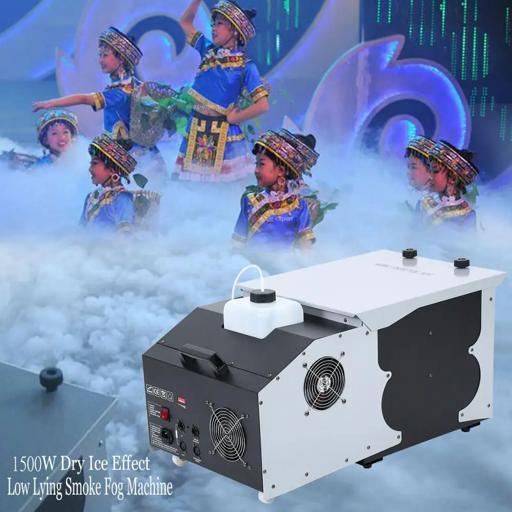 

1500W Fog Machine Smoke Machine 9 LED RGB Wireless Remote DMX Controlfor for Stage Wedding Disco DJ Bar Party