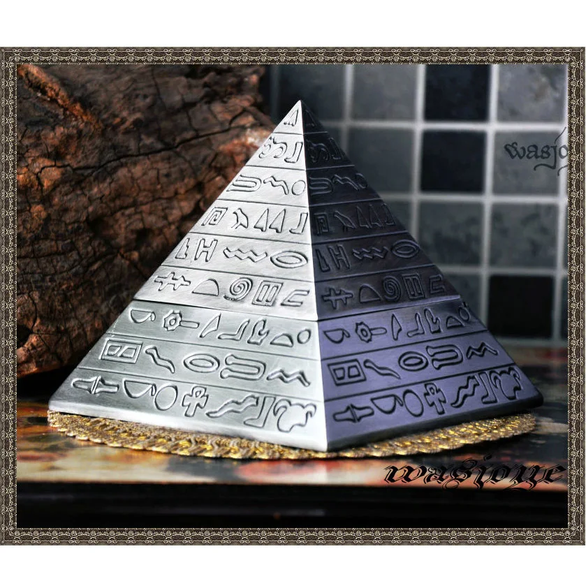 Классическая винтажная скульптура пирамиды декоративная пепельница, пепельница пирамиды