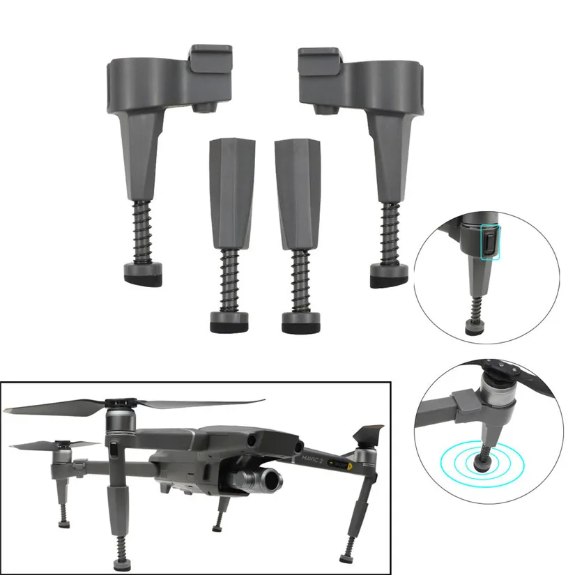 HIPERDEAL посадочная Шестерня увеличивающая рост Защита ног для DJI Mavic 2 Pro/ Zoom Drone