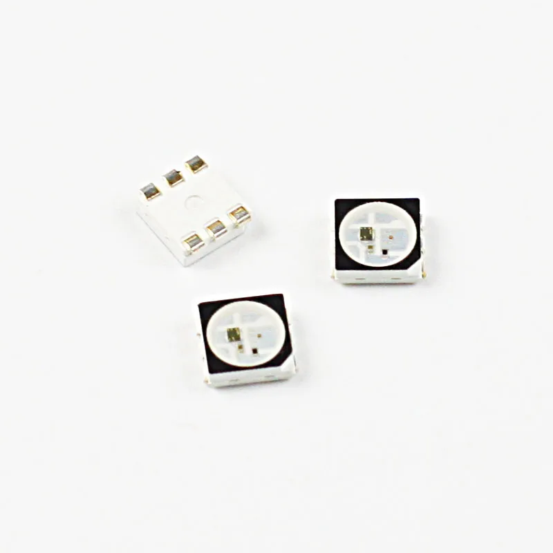 100 шт. WS2813 6-контактный SMD 5050 цифровой светодиодный пиксельный чип индивидуально