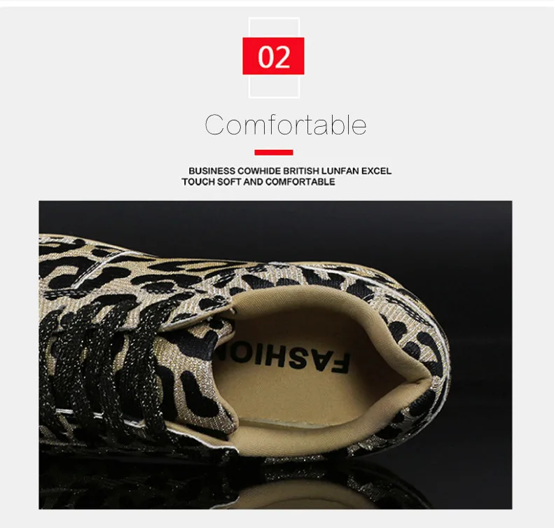2019 Spring New sneakers women shoes fashion Leopard Woman Sneakers Leisure Platform Shoes Breathable Casual Women Shoes (4)