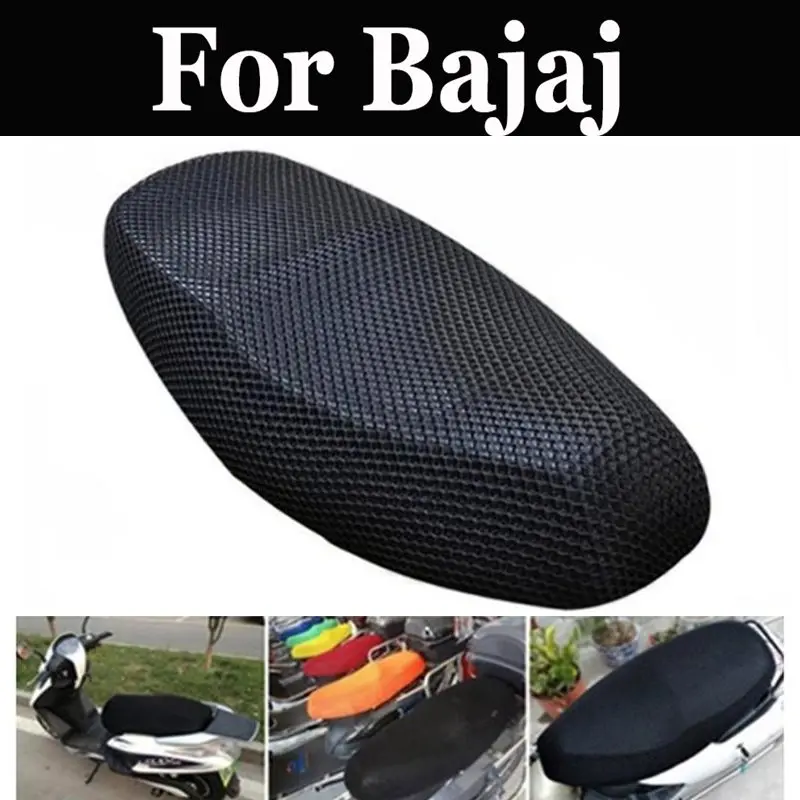 

51x86 Mesh Motorcycle Seat Cover Breathable Sun-Proof Motorbike For Bajaj Avenger 220 Dts-I Discover 100 125 150 Platina 100 Cc