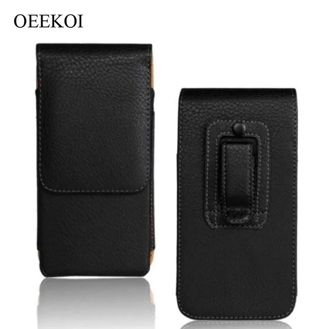 $US $7.19 OEEKOI Belt Clip PU Leather Waist Holder Flip Cover Pouch Case for Tesla Smartphone 3.1/6.1 5 Inch
