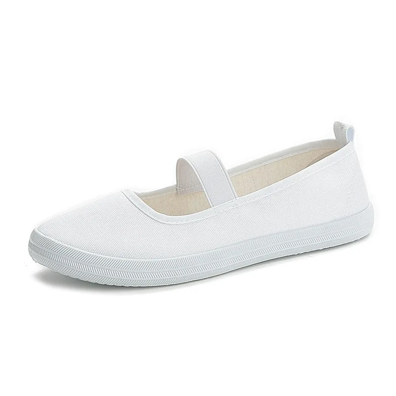 

Female flat white board shoes work board shoes comfortable ladies small white shoes shoes KBKD1-21