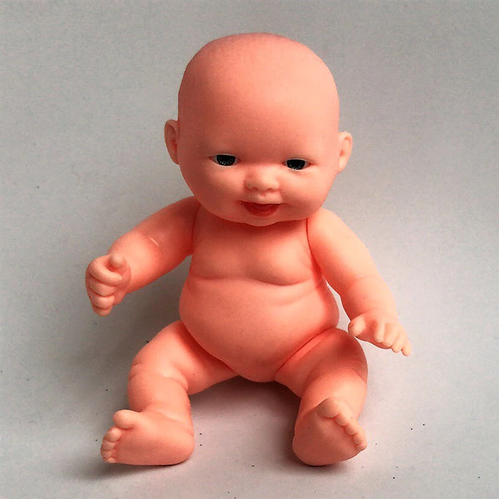 11cm Realistic Vinyl Baby Doll Lifelike Newborn Girl Doll Simulation Soft Child Baby Doll Toys Simulation Dolls 