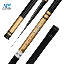 JIADIAONI 8 m/9 m/10 m/11 m/12 m/13 m Carbom длинная Тайваньская Удочка телескопическая для ловли карпа удочка рыболовные снасти