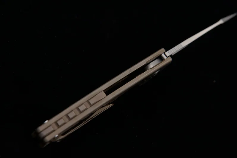Новый титановый плавник JUFULE Griffin Real M390 blade TC4 складной карманный нож для кемпинга и