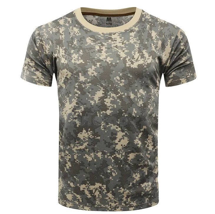 

Summer Military T-Shirt Men Quick Dry Camouflage Short Sleeve O Neck Cotton Tactical T shirt Breathable Combat Camo Tee 8 Colour