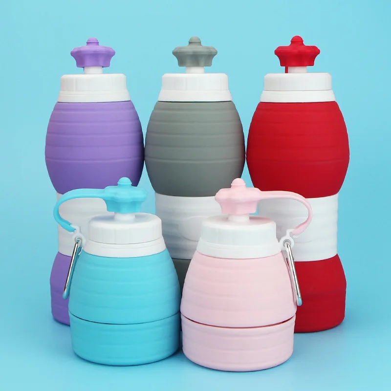 Folding Silicone Portable Silicone Telescopic Drinking Collapsible Coffee cup multi-function Travel Cups Outdoors High Folding Silicone Portable Silicone Telescopic Drinking Collapsible Coffee cup multi-function Travel Cups Outdoors High