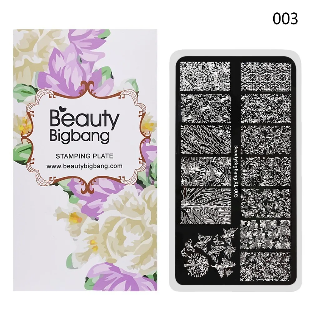BeautyBigBang 6*12 см пластины для стемпинга ногтей природа мир цветок лист тема ногтей шаблонные штампы пластины для стемпинга ретро - Цвет: 3