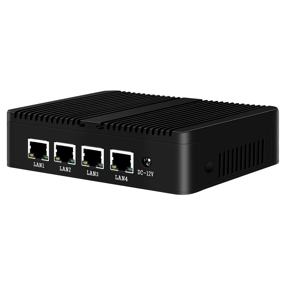 Intel Celeron J1900 Pfsense мини-маршрутизатор брандмауэра для ПК четырехъядерный 4-ядерный процессор Intel i211AT Gigabit Ethernet NIC без вентилятора Barebone