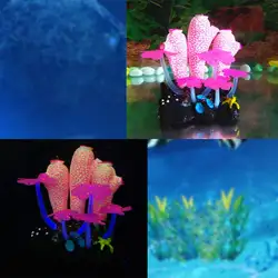 Ландшафтный Ascidian моделирование кораллового светящегося морского дна небольшой пейзаж аксессуары для аквариумов украшение для аквариума