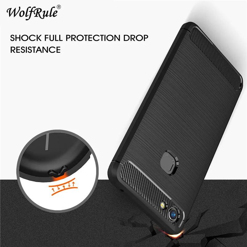

WolfRule Vivo Y7 Case Vivo Y75 Cover Shockproof Silicone Brushed Case For BBK Vivo Y7 Case Vivo V 7 V75 Phone Shell 5.7"