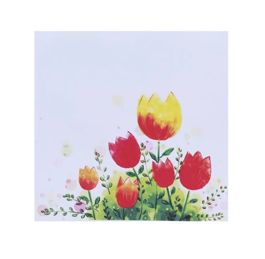  10pcs Handmade Kirigami Origami Tulips Flower 3D Pop UP Greeting Cards Invitation card For Wedding  - 32981579396
