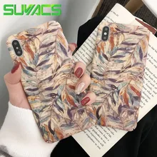 SUYACS funda de teléfono para iPhone 11 Pro Max XR XS Max 6 6s 7 8 Plus X hojas literarias Vintage mate duro PC funda trasera para teléfono