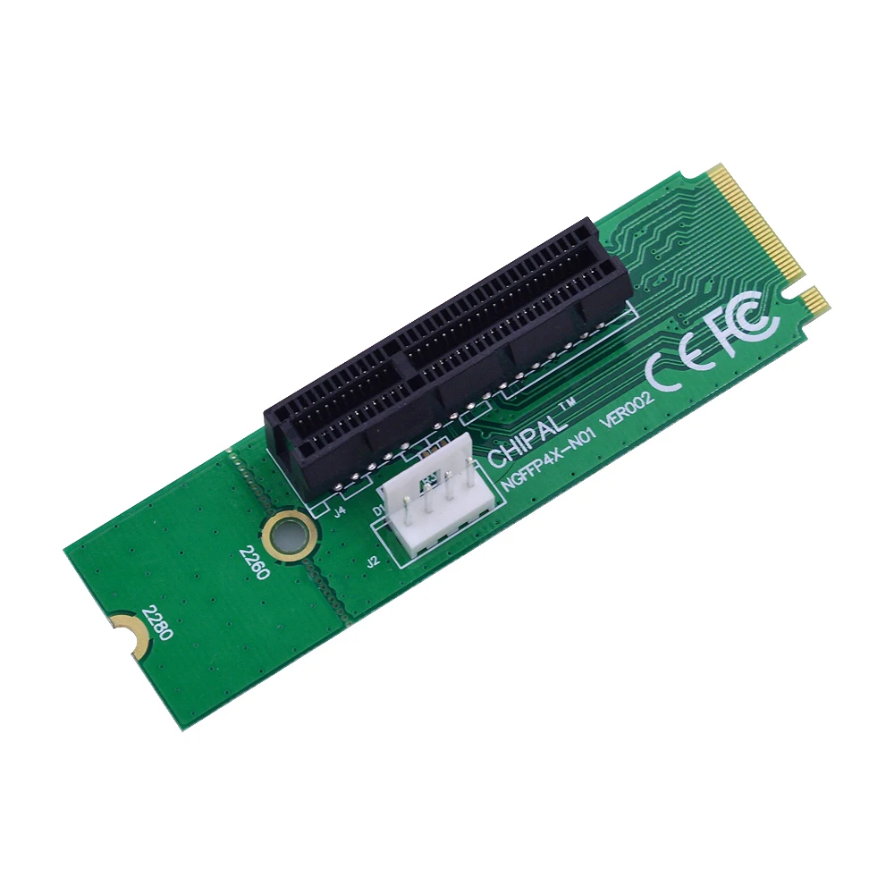 CHIPAL NGFF M.2 на PCI E 4X 1X переходная карта адаптер M2 M Ключ конвертер Папа мама с