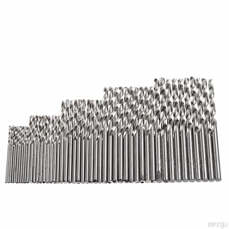 

50 Pcs HSS 4241 Aco de Alta Velocidade Broca Tool Set 1/1. 5/2/2.5/3mm New Drop ship qiang