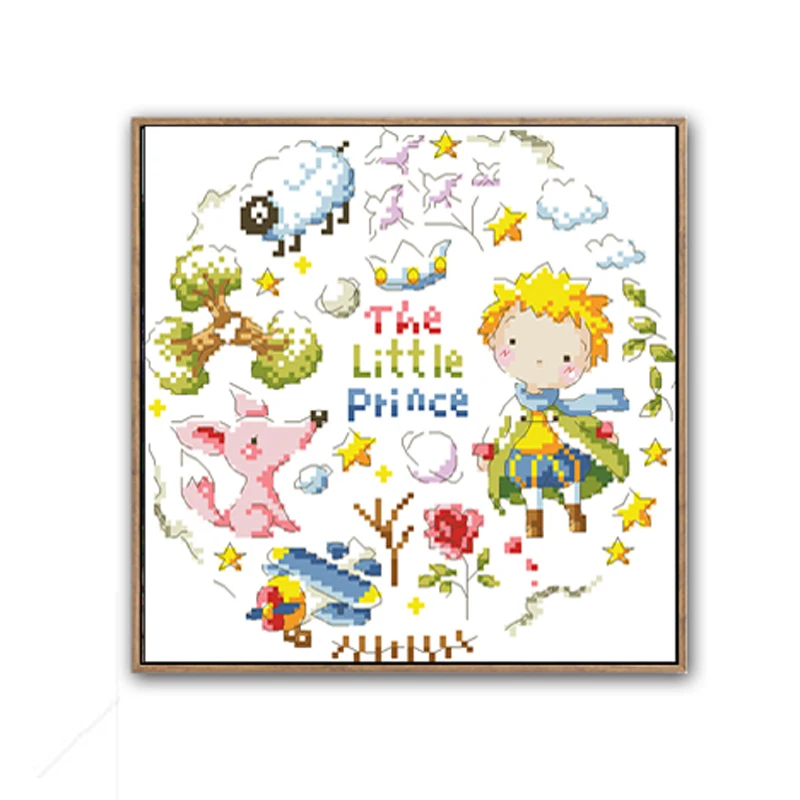 THE LITTLE PRINCE DIY Craft Stich Cross Stitch Package Cotton Fabric Needlework Embroidery Crafts Counted Cross-Stitching Kit
THE LITTLE PRINCE DIY Craft Stich Cross Stitch Package Cotton Fabric Needlework Embroidery Crafts Counted Cross-Stitching Kit