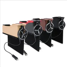 Для всех автомобилей слоты для хранения коробки подстаканники держатели для напитков USB зарядка автомобильные сиденья PU кожаные коробки для хранения автомобильные аксессуары