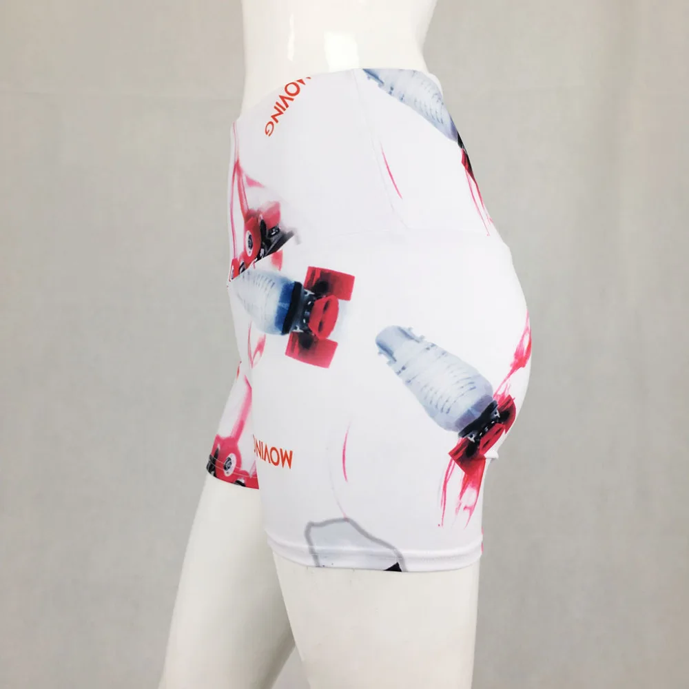2019 women's digital printing sexy yoga shorts high waist yoga shorts quick-drying fitness yoga shorts ladies gym fitness 40J1 (7)