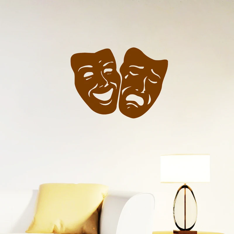 Mask Tragedy And Comedy Decals