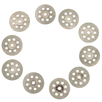 

THGS 10PCS Mini 22mm Diamond cutting disc saw blade mill sheet