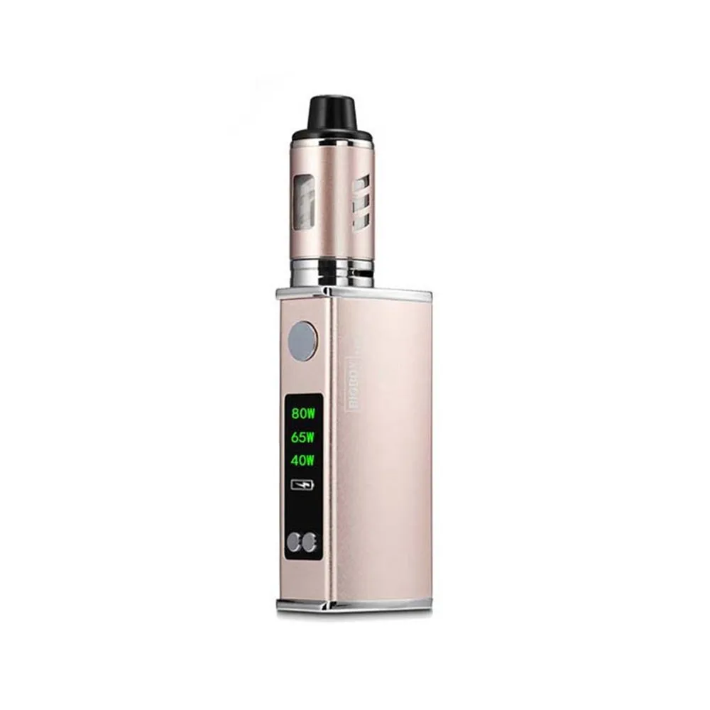 Электронная сигарета BIGBOX 80 Вт регулируемый Vape Mod Box Kit 2200 мАч батарея 3 мл бак 0.5ом распылитель катушки дыма испаритель - Цвет: Gold