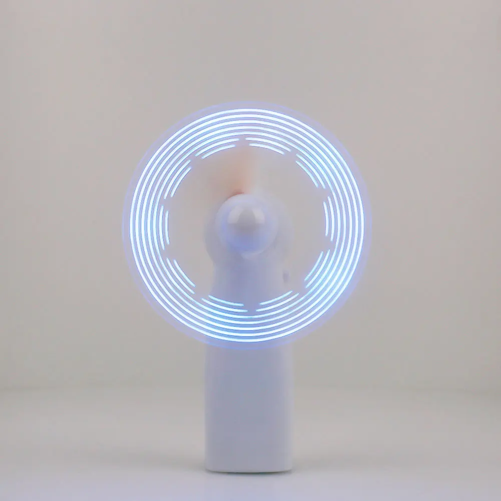 Мини светодиодный вентилятор I LOVE YOU предлагает портативный Прохладный Вентилятор для кемпинга пластиковый светящийся ручной вентилятор электрический Прямая