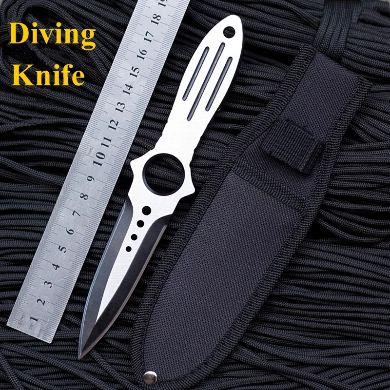 

Professional diving knife camping tactical knives cs go Hunting Survival faca diagnostic-tool ganzo pocket hand tools